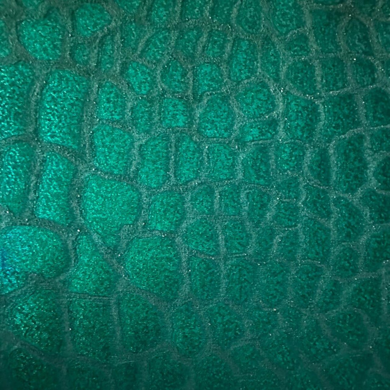 1 Yard Giraffe Stretch Velvet Hologram Fabric 60 Inches Width